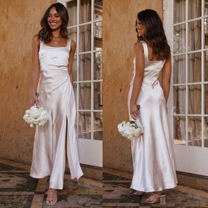 BEC + BRIDGE - The dreamer square neck dress in ivory size 8 NWT‎ $380